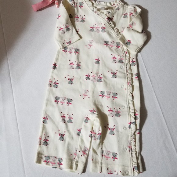 Gymboree Kitty Ballerina 0-3 Month NWT Romper & Headband. - Picture 2 of 3